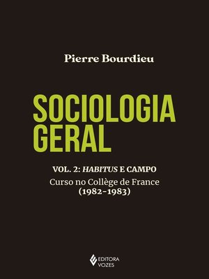 cover image of Sociologia geral Volume 2
